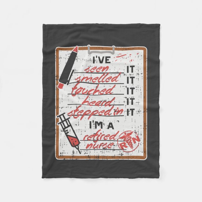 Couverture Polaire Je suis une infirmière à la retraite (Devant)