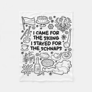 Couverture Polaire Je Suis Venu Pour Le Ski