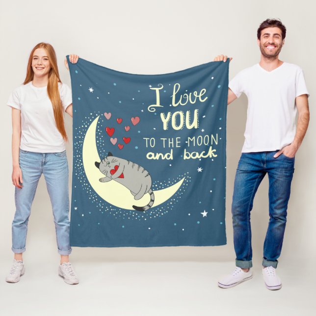 Couverture Polaire Je t'aime à la lune et au retour (En situation)