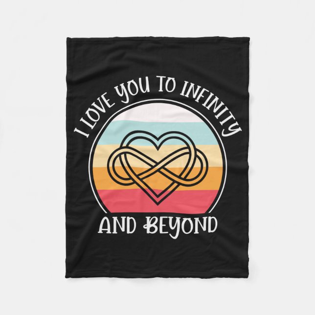 Couverture Polaire Je T'Aime À L'Infini Et Au-Delà (Devant)