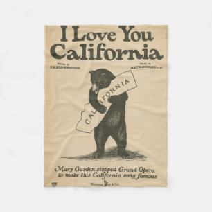 Couverture Polaire Je t'aime la Californie