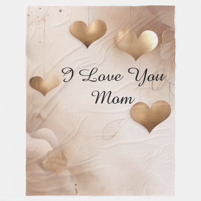 Couverture Polaire Je t'aime maman (Devant)