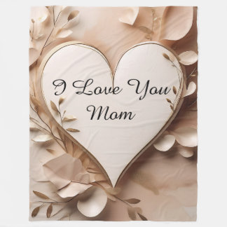 Couverture Polaire Je t'aime maman