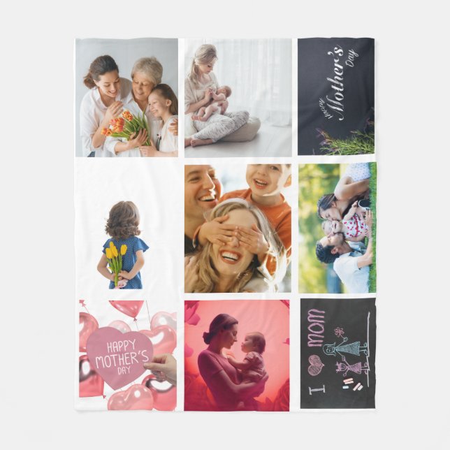 Couverture Polaire Je t'aime Maman (Devant)