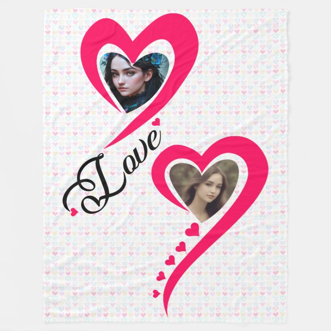 Couverture Polaire Je t'aime tellement mon amour (Devant)