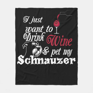 Couverture Polaire Je Veux Juste Boire Du Vin Et Pet Mon Cadeau Schna