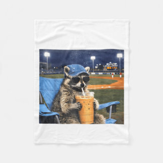 Couverture Polaire Je vis ici drôle Raton laveur Terrain de baseball
