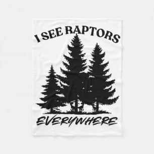 Couverture Polaire Je vois des raptors partout T-shirt de joueur de s