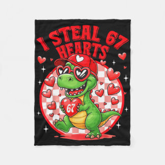 Couverture Polaire Je vole 67 cœurs Saint-Valentin 67 Meme 6 7 T-re