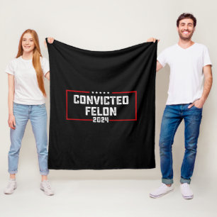 Couverture Polaire Je vote pour le criminel condamné Pro Trump 2024