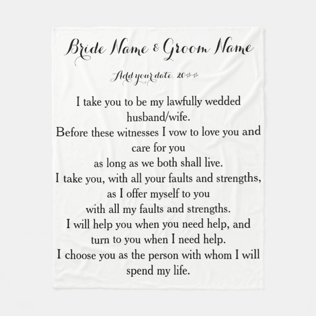 Couverture Polaire Je Vous Choisis. (Devant)