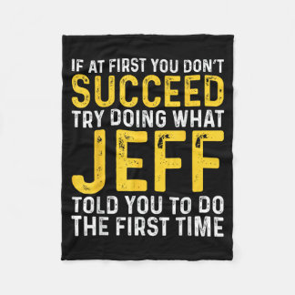 Couverture Polaire Jeff Name If At First You Don't Succeed Jeff Birth