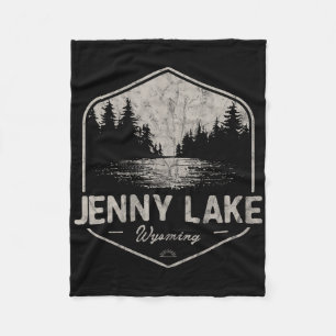 Couverture Polaire Jenny Lake Wyoming Plein air Vintage
