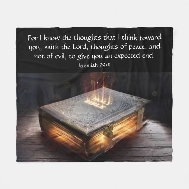 Couverture Polaire Jérémie 29:11 (Devant (Horizontal))