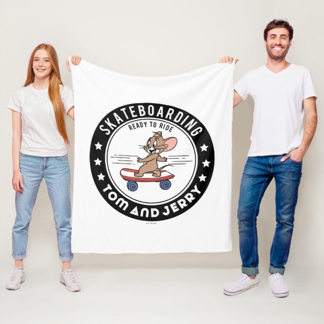 Couverture Polaire Jerry Skateboard - Prêt À Faire Du Ride (En situation)