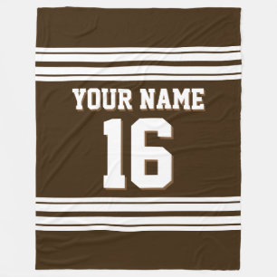 Couverture Polaire Jersey Brown noir sport