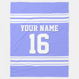 Couverture Polaire Jersey de sport blanc bleu périphérique