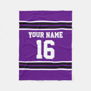 Couverture Polaire Jersey de sport noir blanc