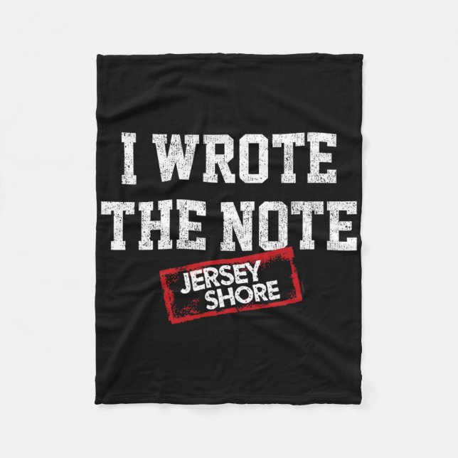 Couverture Polaire Jersey Shore - J'ai écrit la note  (Devant)