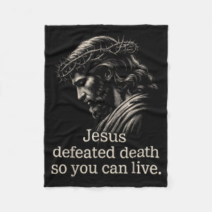 Couverture Polaire Jésus a vaincu la mort pour que vous puissiez vivr