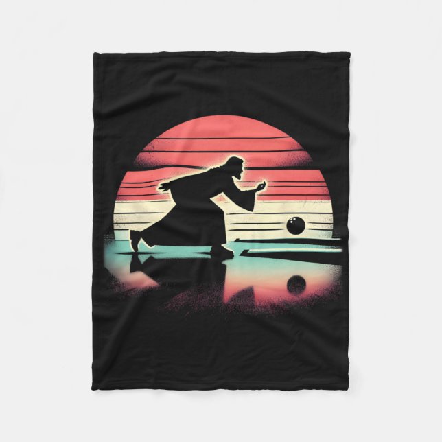 Couverture Polaire Jesus Christ Bowler - Drôle chrétien religieux Bo (Devant)