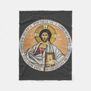 Couverture Polaire Jésus-Christ Pantocrator dôme de l'Église