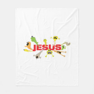 Couverture Polaire Jésus effrayant