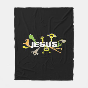 Couverture Polaire Jésus effrayant
