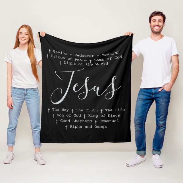 Couverture Polaire "Jésus est" la foi chrétienne basée sur (En situation)