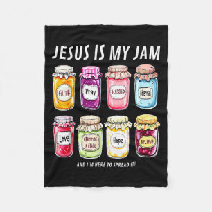 Couverture Polaire Jésus est ma passion et je suis là pour la partage