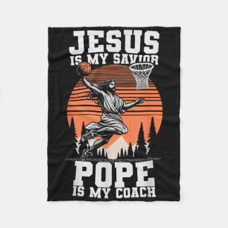 Couverture Polaire Jésus Est Mon Pape Sauveur Est Mon Entraîneur Vint
