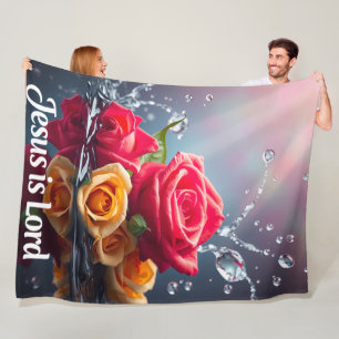 Couverture Polaire Jésus est Seigneur  - Plaid en Fleece, 152x203cm