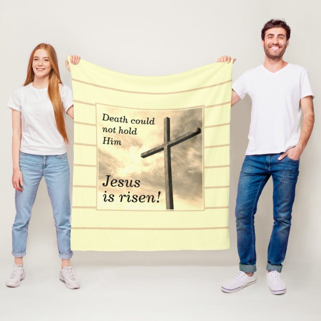 Couverture Polaire JÉSUS EST UNE CRÈME REMISE Pâques (En situation)