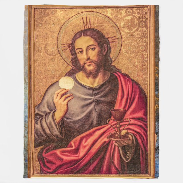 Couverture Polaire Jesus Fine Art woven polar blanket (Devant)