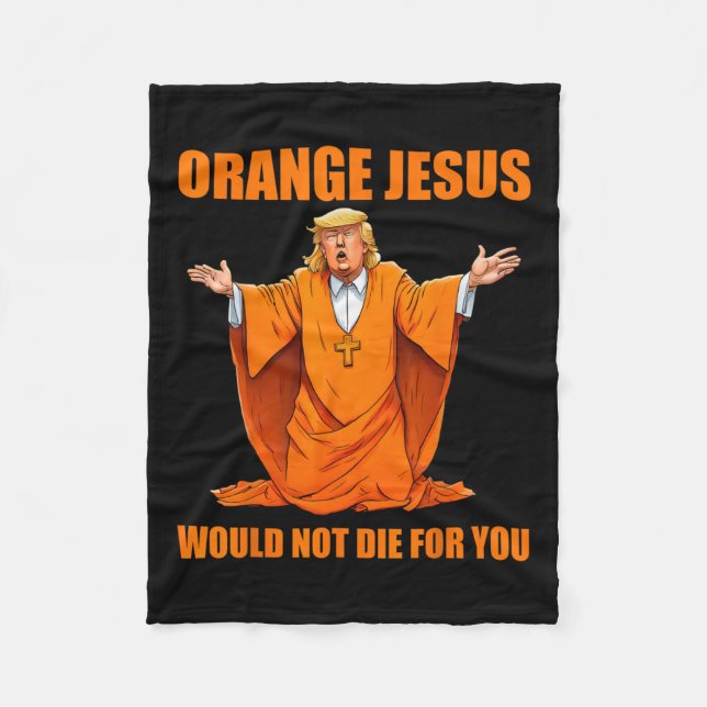 Couverture Polaire Jesus Funny Trump 2 (Devant)