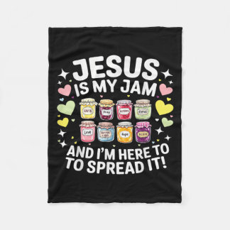 Couverture Polaire Jesus Is My Jam And Im Here To Spread Christian Bi