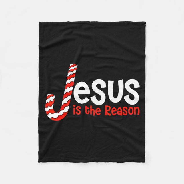 Couverture Polaire Jesus Is The Reason For The Season Bible Merry Chr (Devant)