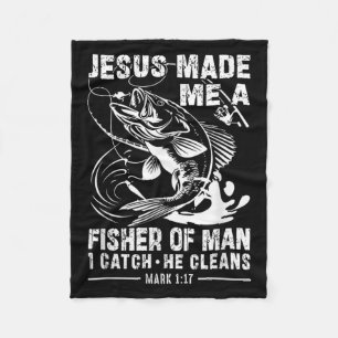 Couverture Polaire Jésus m'a fait un pêcheur d'homme Marc 1 17 Clic D