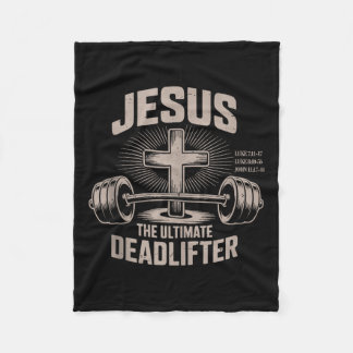 Couverture Polaire Jesus The Ultimate Deadlifter Muscle Kid Funny Chr