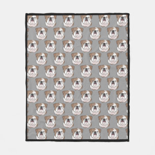 Couverture Polaire Jet anglais d'ouatine de bouledogue, toute couleur