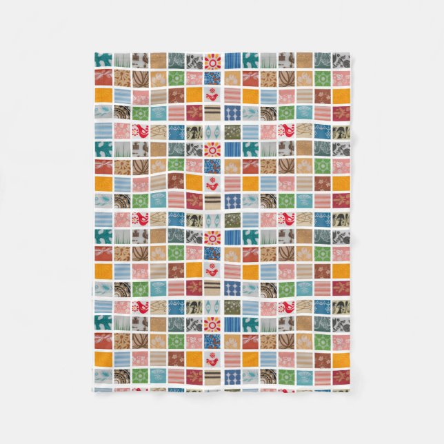 Couverture Polaire Jet bariolé d'ouatine de Pyrex (Devant)