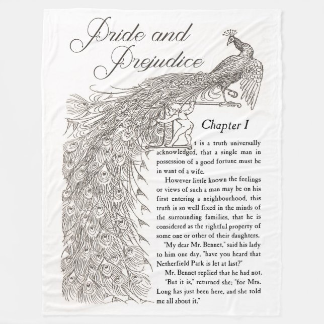 Couverture Polaire Jet d'ouatine de fierté et de préjudice (Devant)
