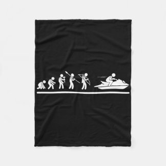Couverture Polaire Jet Ski Evolution Hommes Femmes Drôle Jet Ski
