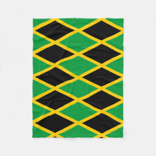 Couverture Polaire Jetée d'un drapeau jamaïcain