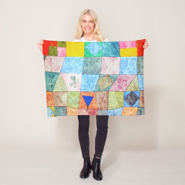 Couverture Polaire Jeu convivial, Paul Klee (En situation)