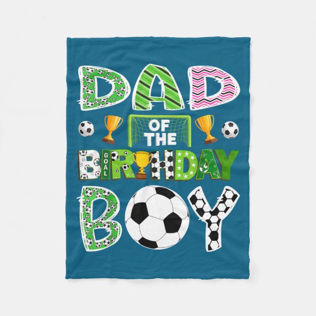 Couverture Polaire Jeu de foot pour papa mignon anniversaire (Devant)