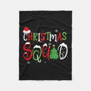 Couverture Polaire Jeu de Noël 2024 Funny Xmas Tree Family Matchi
