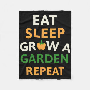 Couverture Polaire Jeu drôle Manger Dormir Faire Pousser Un Jardin Ré