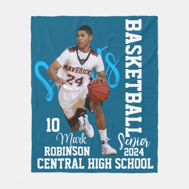 Couverture Polaire Jeu du joueur de photos de sport (Devant)