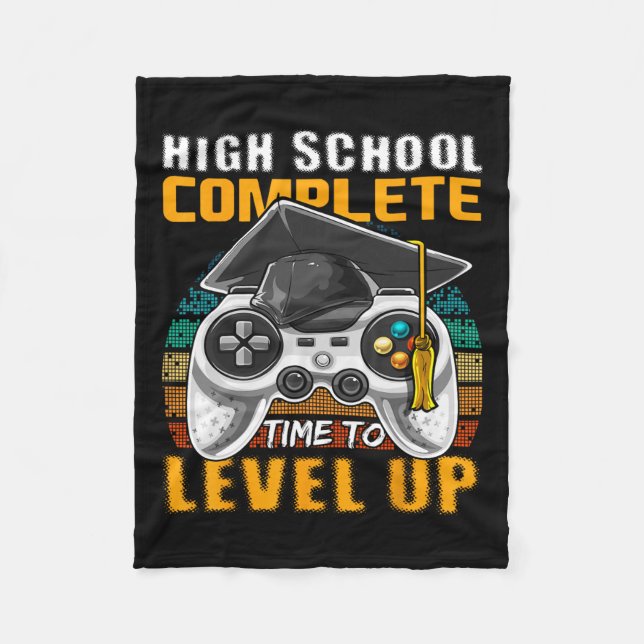 Couverture Polaire Jeu Vidéo Complet de l'école Cadeau Graduation Sen (Devant)